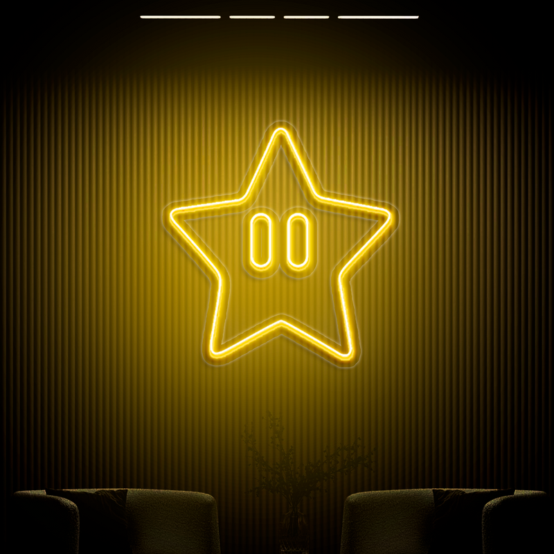 IDEASHOW-Star Neon Sign Multiple Color Options