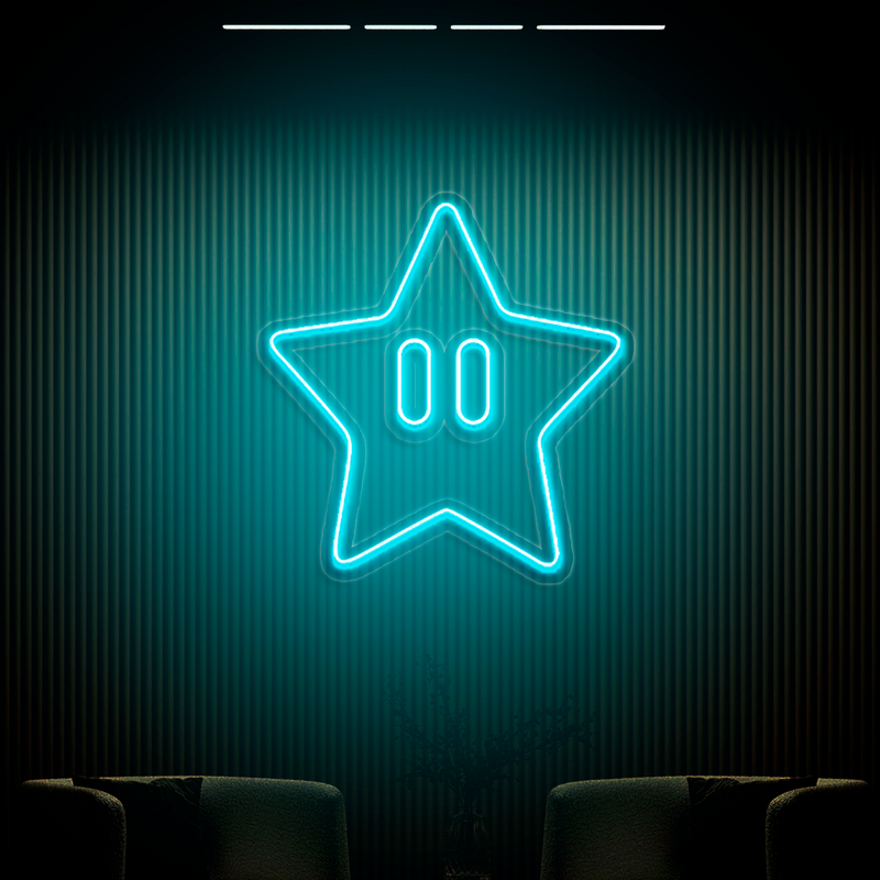 IDEASHOW-Star Neon Sign Multiple Color Options