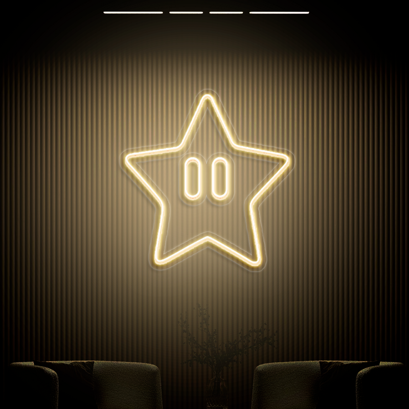IDEASHOW-Star Neon Sign Multiple Color Options