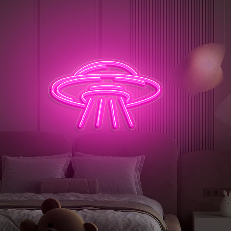 IDEASHOW-UFO Neon Sign Multiple Color Options