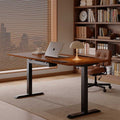Solid Wood Electric Height-Adjustable Desk for Home