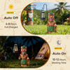 Solar Tiki Outdoor Statues Funny Tiki Bar Decor with Solar Light Waterproof Figurines Outside Decoration for Lawn Yard Balcony Patio Garden Gifts for Christmas Housewarming
