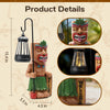 Solar Tiki Outdoor Statues Funny Tiki Bar Decor with Solar Light Waterproof Figurines Outside Decoration for Lawn Yard Balcony Patio Garden Gifts for Christmas Housewarming