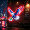 IDEASHOW-UV Neon Signs-2026 World Cup American Eagle Soccer Neon Sign