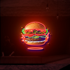 IDEASHOW-Beef Burger Led Neon Sign Light Neon Print UV-Border Lighting Effects