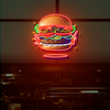 IDEASHOW-Beef Burger Led Neon Sign Light Neon Print UV-Border Lighting Effects