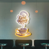 IDEASHOW-Coffee Time Led Neon Sign Light Neon Print UV-Border Lighting Effects