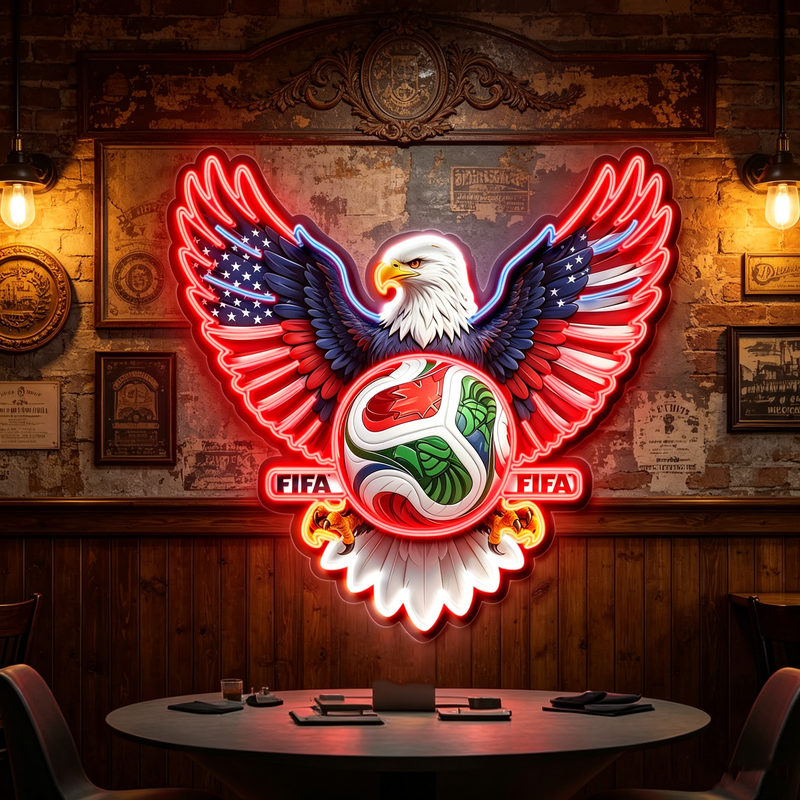 IDEASHOW-UV Neon Signs-Custom World Cup 2026 logo Led Neon