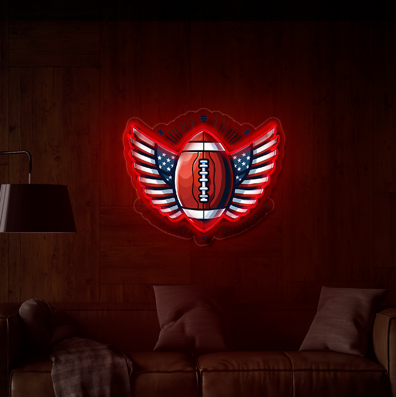 IDEASHOW-Flying American Olive Led Neon Sign Light Neon Print UV-Border Lighting Effects