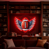 IDEASHOW-Flying American Olive Led Neon Sign Light Neon Print UV-Border Lighting Effects