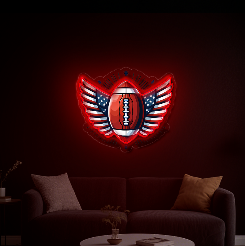 IDEASHOW-Flying American Olive Led Neon Sign Light Neon Print UV-Border Lighting Effects