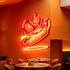 IDEASHOW-Hot Dog Led Neon Sign Light Neon Print UV-Border Lighting Effects