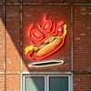 IDEASHOW-Hot Dog Led Neon Sign Light Neon Print UV-Border Lighting Effects
