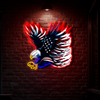 IDEASHOW-Hunting Bald Eagle Led Neon Sign Light Neon Print UV-Border Lighting Effects