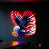 IDEASHOW-Hunting Bald Eagle Led Neon Sign Light Neon Print UV-Border Lighting Effects