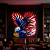 IDEASHOW-Hunting Bald Eagle Led Neon Sign Light Neon Print UV-Border Lighting Effects