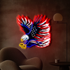 IDEASHOW-Hunting Bald Eagle Led Neon Sign Light Neon Print UV-Border Lighting Effects