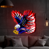 IDEASHOW-Hunting Bald Eagle Led Neon Sign Light Neon Print UV-Border Lighting Effects