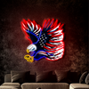 IDEASHOW-Hunting Bald Eagle Led Neon Sign Light Neon Print UV-Border Lighting Effects