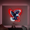 IDEASHOW-Hunting the American Eagle Led Neon Sign Light Neon Print UV-Border Lighting Effects