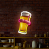 IDEASHOW-Pink Swim Ring Beer Led Neon Sign Light Neon Print UV-Border Lighting Effects