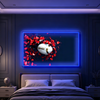 IDEASHOW-Platinum Rugby Led Neon Sign Light Neon Print UV-Border Lighting Effects
