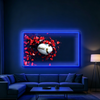 IDEASHOW-Platinum Rugby Led Neon Sign Light Neon Print UV-Border Lighting Effects