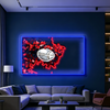 IDEASHOW-Platinum Rugby Led Neon Sign Light Neon Print UV-Border Lighting Effects