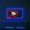 IDEASHOW-Platinum Rugby Led Neon Sign Light Neon Print UV-Border Lighting Effects