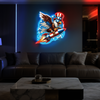 IDEASHOW-Rocket Hawk Led Neon Sign Light Neon Print UV-Border Lighting Effects