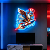IDEASHOW-Rocket Hawk Led Neon Sign Light Neon Print UV-Border Lighting Effects