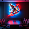 IDEASHOW-Rocket Hawk Led Neon Sign Light Neon Print UV-Border Lighting Effects