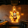 IDEASHOW-The Beer Man Led Neon Sign Light Neon Print UV-Border Lighting Effects