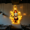 IDEASHOW-The Beer Man Led Neon Sign Light Neon Print UV-Border Lighting Effects