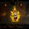 IDEASHOW-The Beer Man Led Neon Sign Light Neon Print UV-Border Lighting Effects