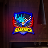 IDEASHOW-The Statue of Liberty and the Eagle Led Neon Sign Light Neon Print UV-Border Lighting Effects
