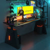 Standing Gaming Desk with RGB Lighting Home Office Table Dural motor