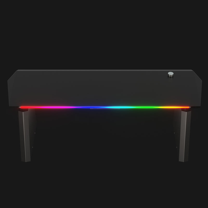 Standing Gaming Desk with RGB Lighting Home Office Table Dural motor