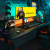 Standing Gaming Desk with RGB Lighting Home Office Table Dural motor