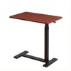 Overbed Table with Wheels Pneumatic Height Adjustable Tilting Desktop Mobile Standing Desk Rolling Laptop Desk for Bed Sofa or Hospital Use