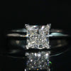 Aureline-Jewelry 1.1 CT Princess Cut Lab Grown Diamond Solitaire Engagement Ring