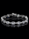 Aureline-Jewelry Each 0.5-carat 0.3-carat Oval and Round Lab Grown Diamond Tennis Bracelet