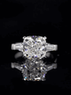 Aureline-Jewelry 5 Carat Cushion Cut Lab-Grown Diamond Three Stone Ring
