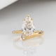 Aureline-Jewelry 3 Carat Pear Lab Diamond Ring 14K Gold