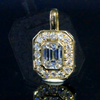 Aureline-Jewelry Emerald-Cut Lab Grown Diamond Pendant