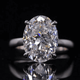 Aureline-Jewelry 5 Carat Oval Cut Lab Grown Diamond Solitaire Engagement Ring