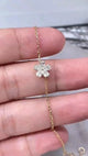 Aureline-Jewelry 0.5 ctw Pear-Shaped Floral Lab Diamonds Bracelet 18K Gold