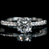 Aureline-Jewelry 1 Carat Lab Grown Diamond Pave Engagement Ring