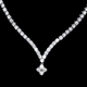 Aureline-Jewelry Gala Diamond Necklace - 18K White Gold With Lab Grown Diamonds