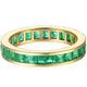 Aureline-Jewelry NOZBO Emerald-Cut Ring Band in 18K Yellow Gold